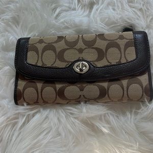 Coach wallet and checkbook insert